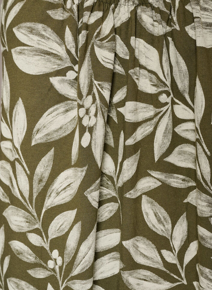 Knee-length strap dress in organic cotton, Green, Packshot image number 2