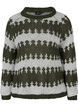 Patterned knitted jumper, Forest Night Comb, Packshot image number 0