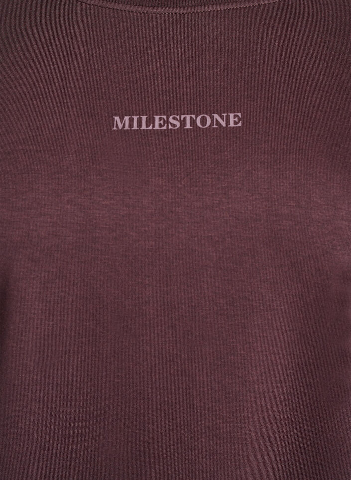 Sweatshirt with statement detail, Brown, Packshot