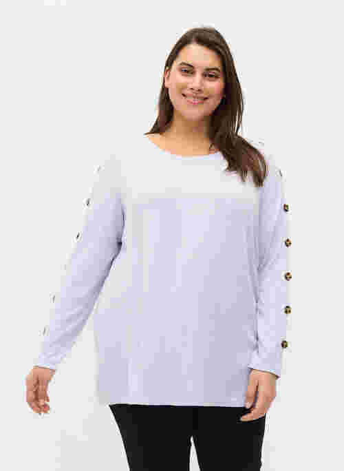Long-sleeved blouse with button details