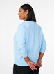 Fine-knit cardigan with round neck, Light Blue, Model image number 2