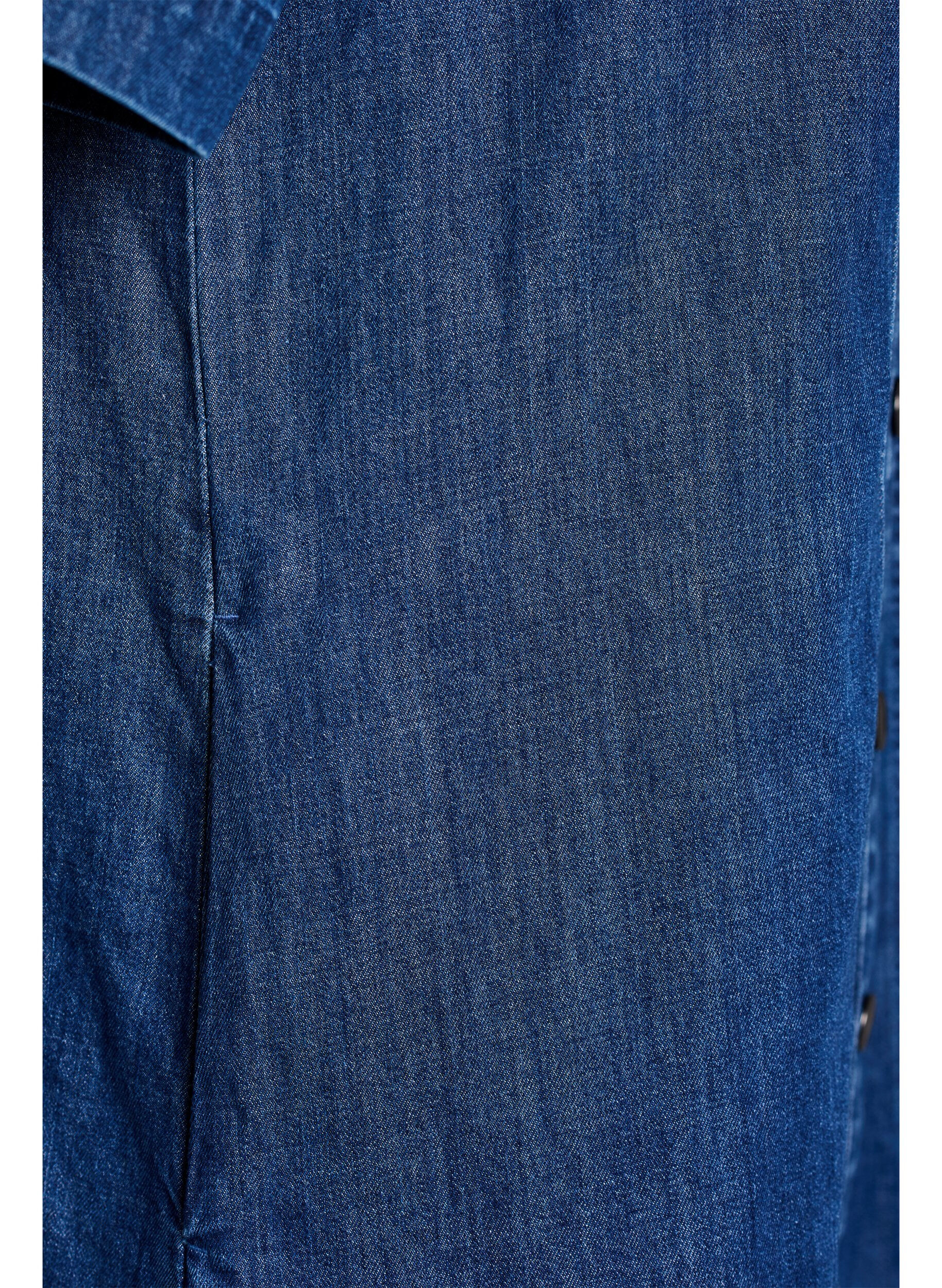 ZizzifashionMidi-length denim shirt dress, Blue, Packshot image number 3