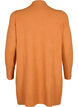 Ribbed Knit Cardigan with Pockets, Orange, Packshot image number 1