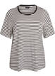T-shirt with TENCEL&trade; Lyocell and stripes, White, Packshot image number 0