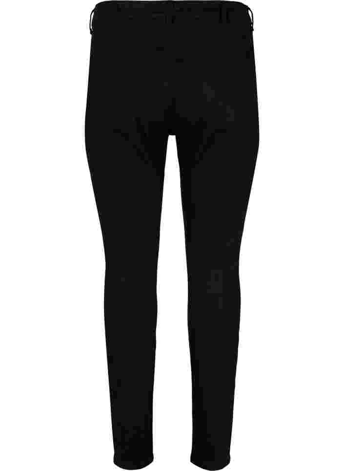 Super slim Amy jeans with elasticated waist, Black, Packshot image number 1