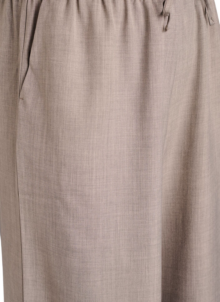 High-waisted trousers with wide legs, Beige, Packshot image number 2