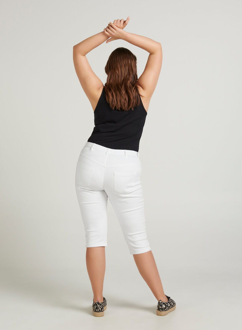 Slim fit Emily capri jeans, White, Model image number 2