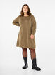 Knitted dress in cotton-viscose blend, Green, Model image number 1