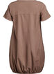 Short-sleeved cotton dress, Brown, Packshot image number 1