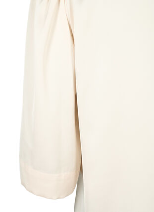 Satin blouse with half-length sleeves, Champagne, Packshot image number 3