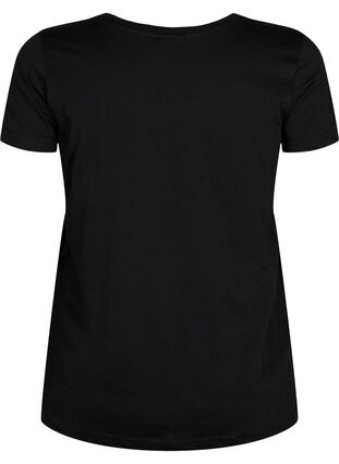 Sports t-shirt with print, Black w.Less Is More, Packshot image number 1