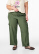 High-waisted cargo trousers, Green, Model image number 1