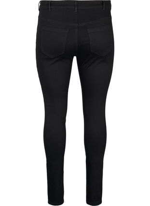 High-waisted Amy jeans with rhinestones, Black, Packshot image number 1