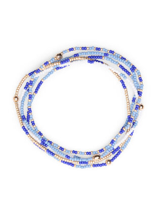 5-pack pearl bracelets, Blue Mix, Packshot image number 0