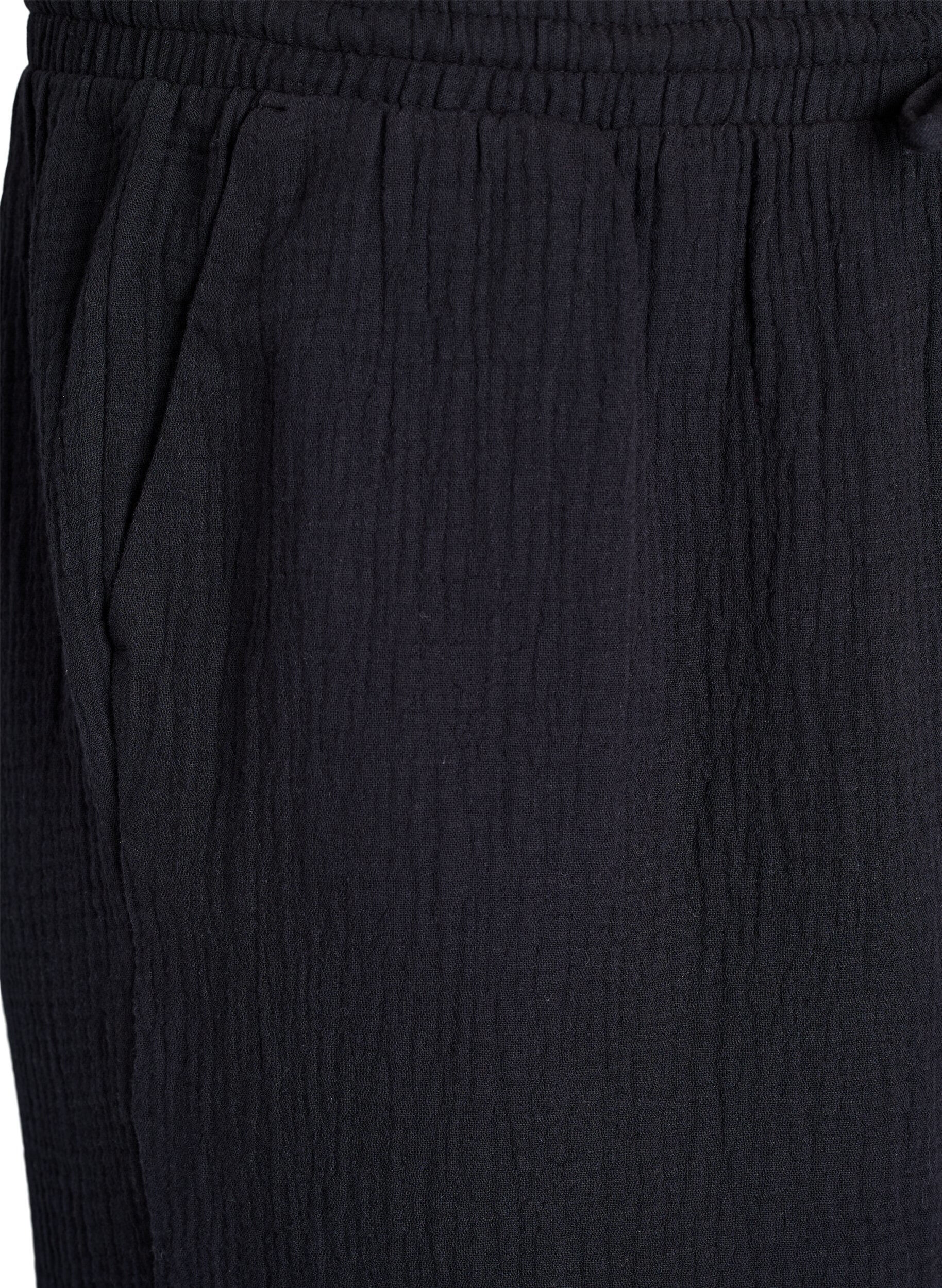ZizzifashionCulotte trousers with a high waist, Black, Packshot image number 2