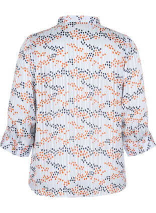 Printed shirt with 3/4 sleeves, Multi Dot, Packshot image number 1