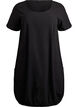 Short-sleeved cotton dress, Black, Packshot image number 0