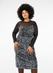 Glitter dress with sequins, Black w. Silver, Model image number 0