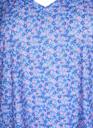 FLASH - Printed t-shirt with v-neck, Blue Rose Ditsy, Packshot image number 2