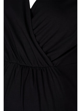 Maternity dress in cotton, Black, Packshot image number 2