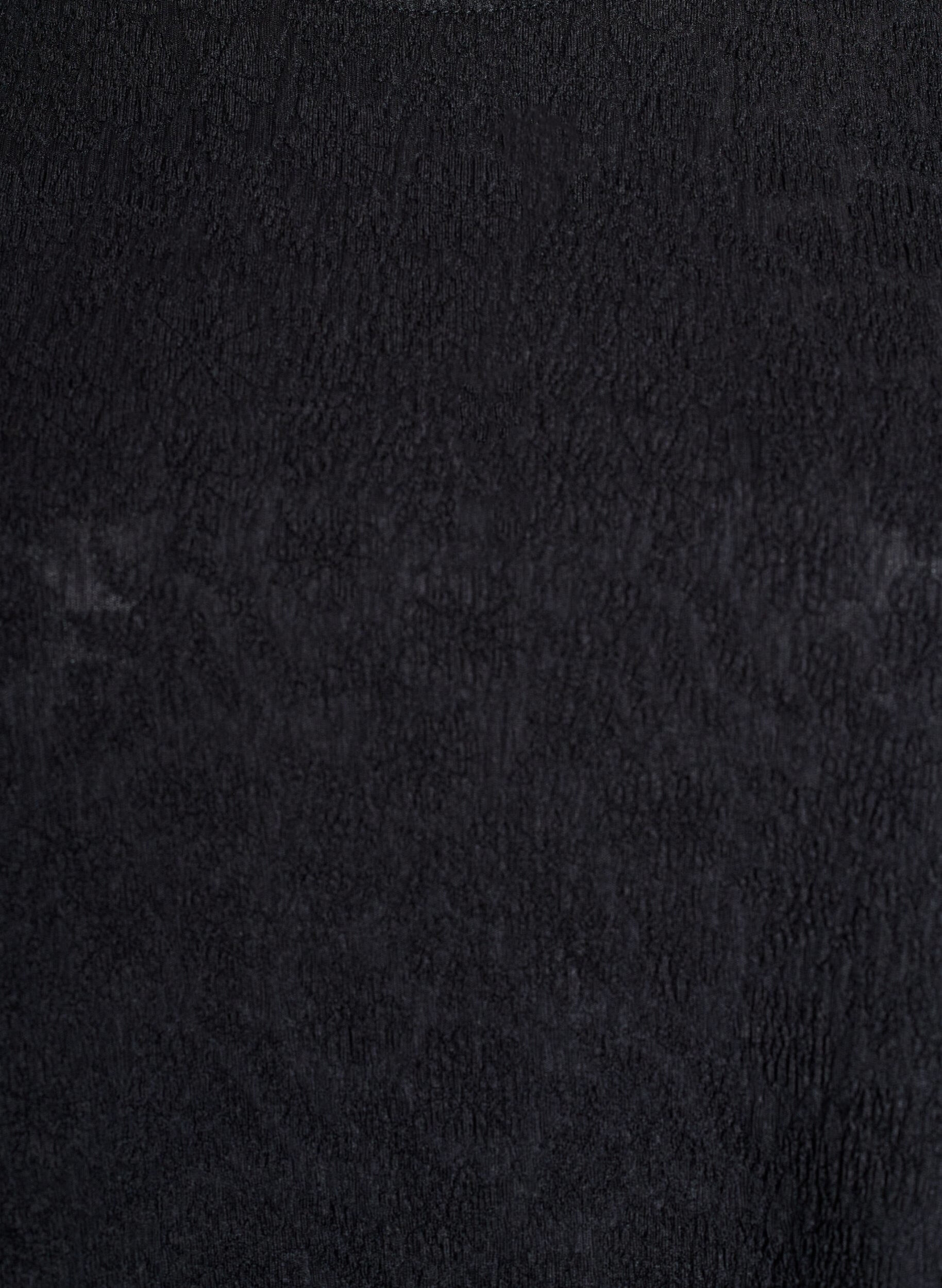 Zizzifashion Structured blouse with short sleeves, Black, Packshot image number 2