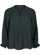 Long-sleeved blouse with a V-neck, Scarab, Packshot image number 0