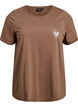 FLASH - T-shirt with print, Brown, Packshot image number 0