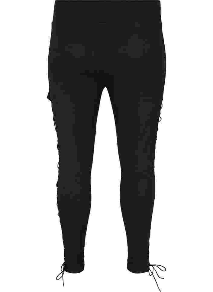 Lace leggings, Black, Packshot image number 1