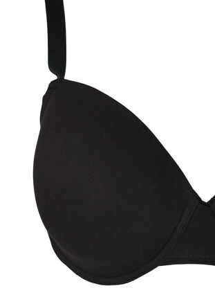 Bra with moulded cups and underwire, Black, Packshot image number 2