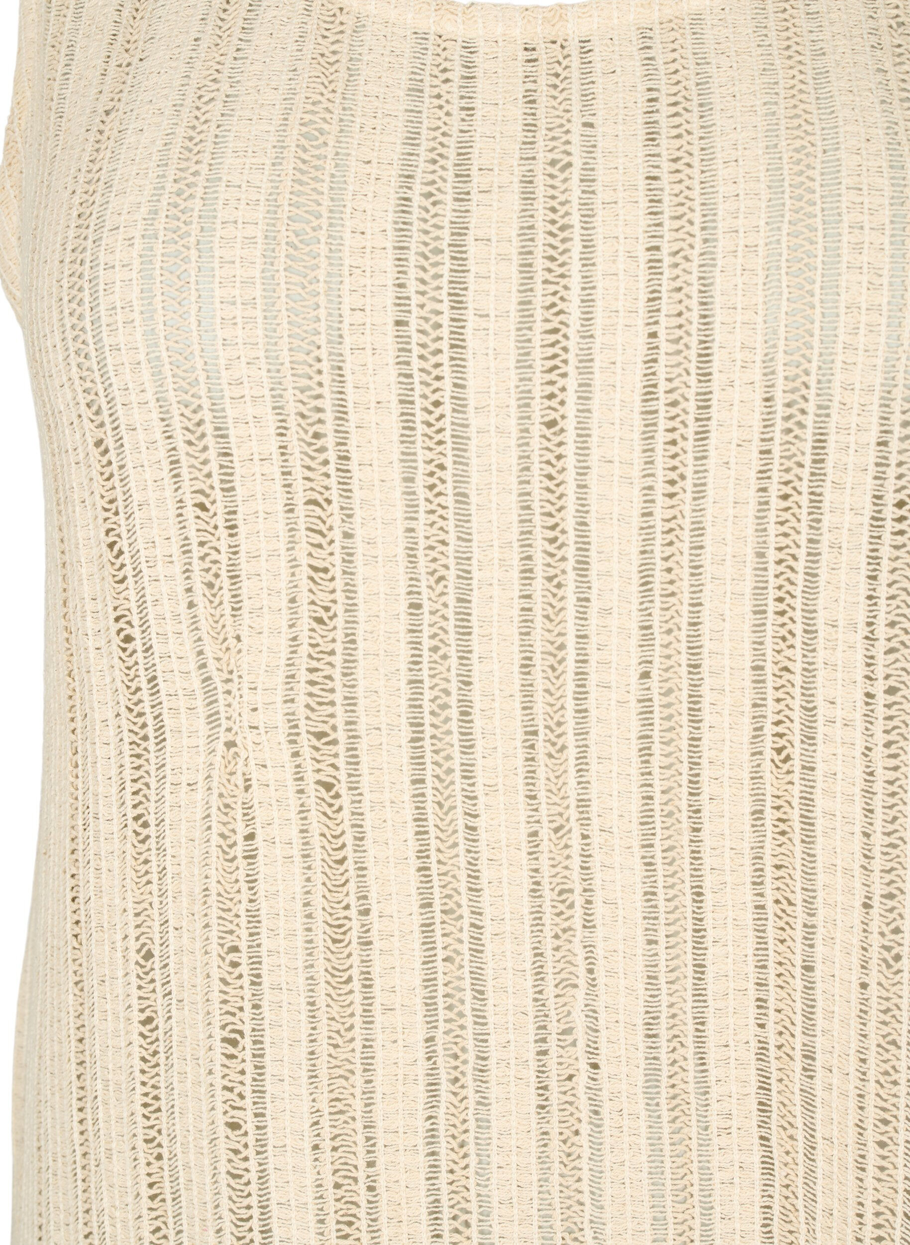Zizzifashion Light woven beach dress with slits, Brazilian Sand, Packshot image number 2