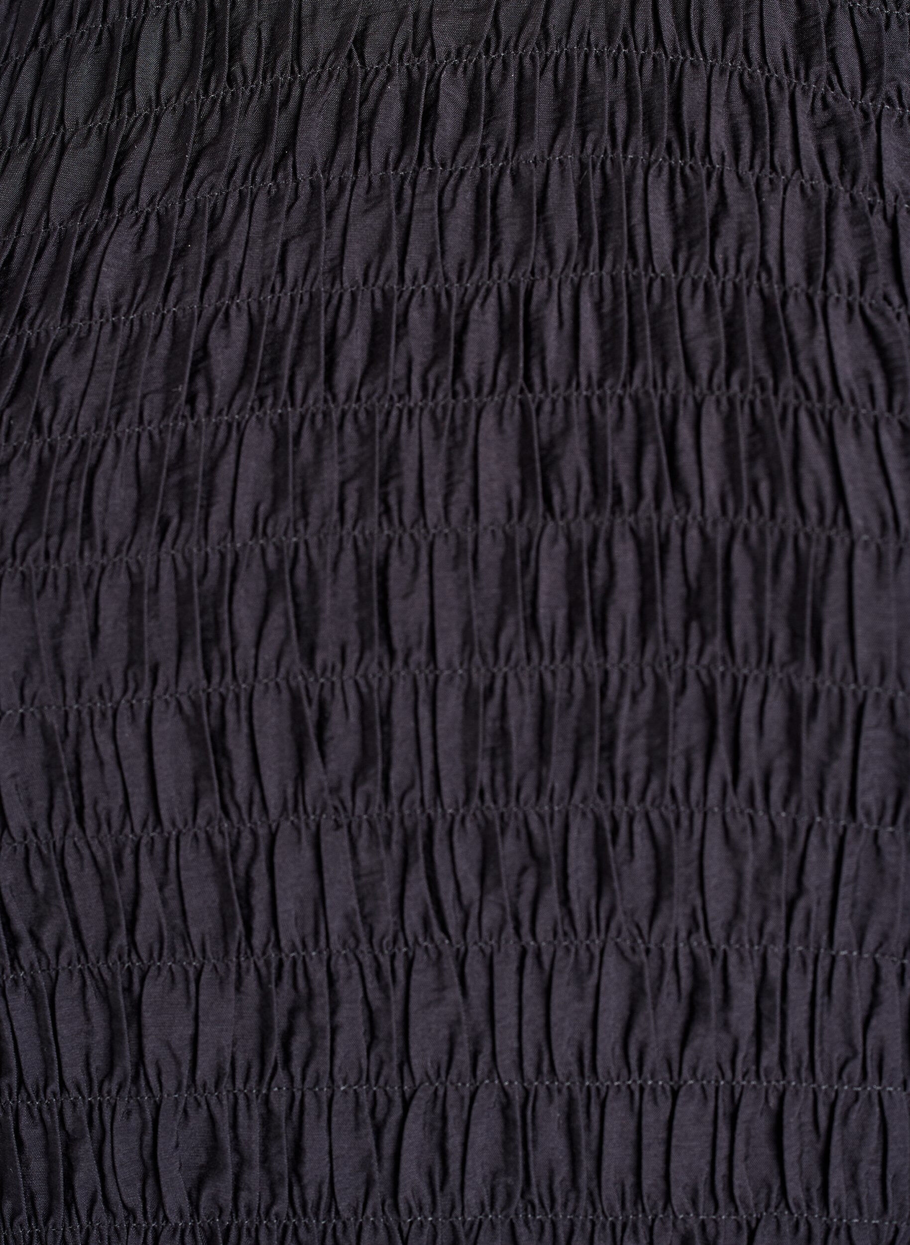 ZizzifashionBlouse with smock and long sleeves, Black, Packshot image number 2