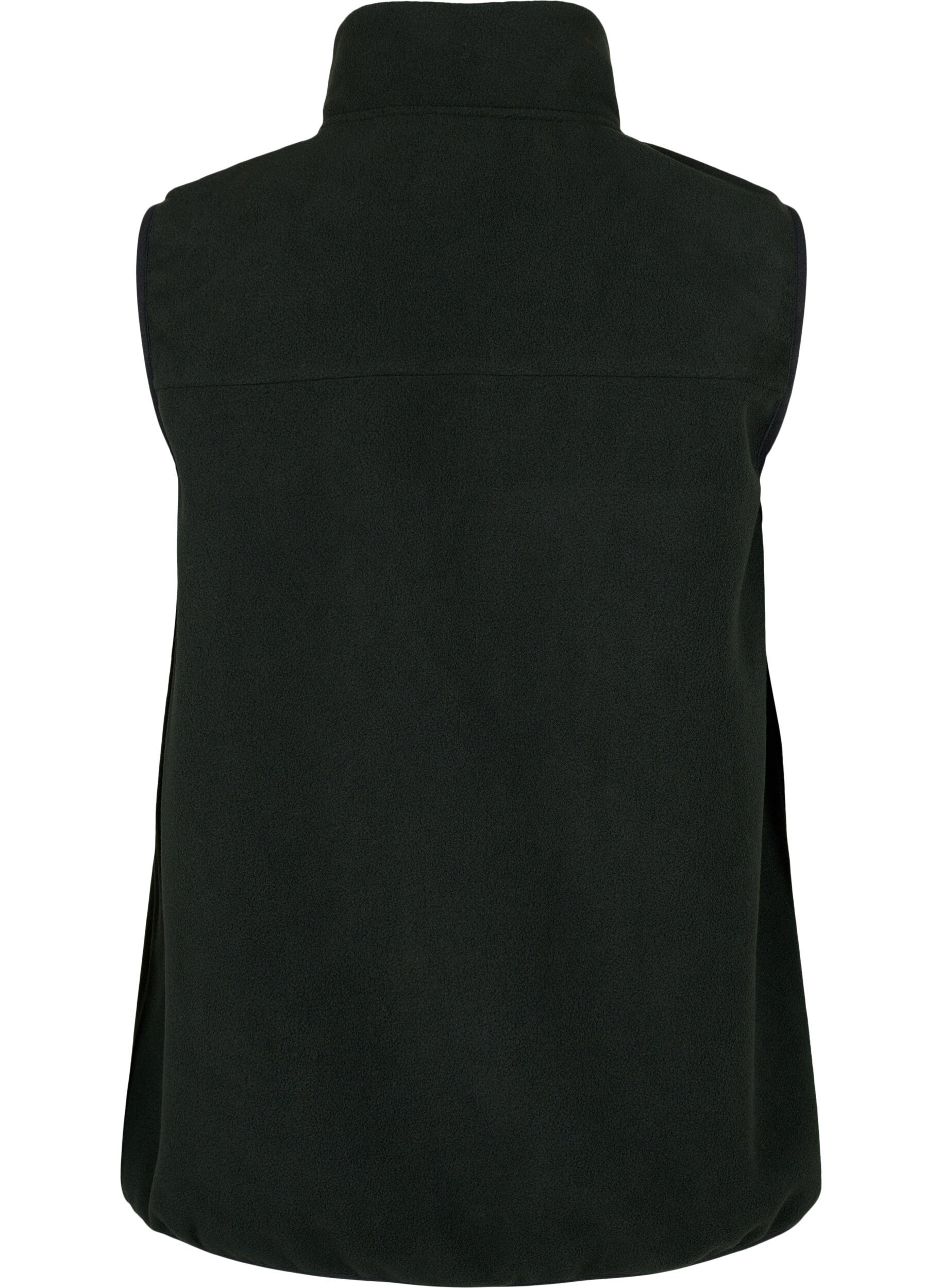 ZizzifashionFleece vest with pockets, Black, Packshot image number 1