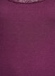 Top with lace trim, Dark Bordeaux, Packshot image number 2