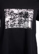 T-shirt with motif, Black, Packshot image number 2