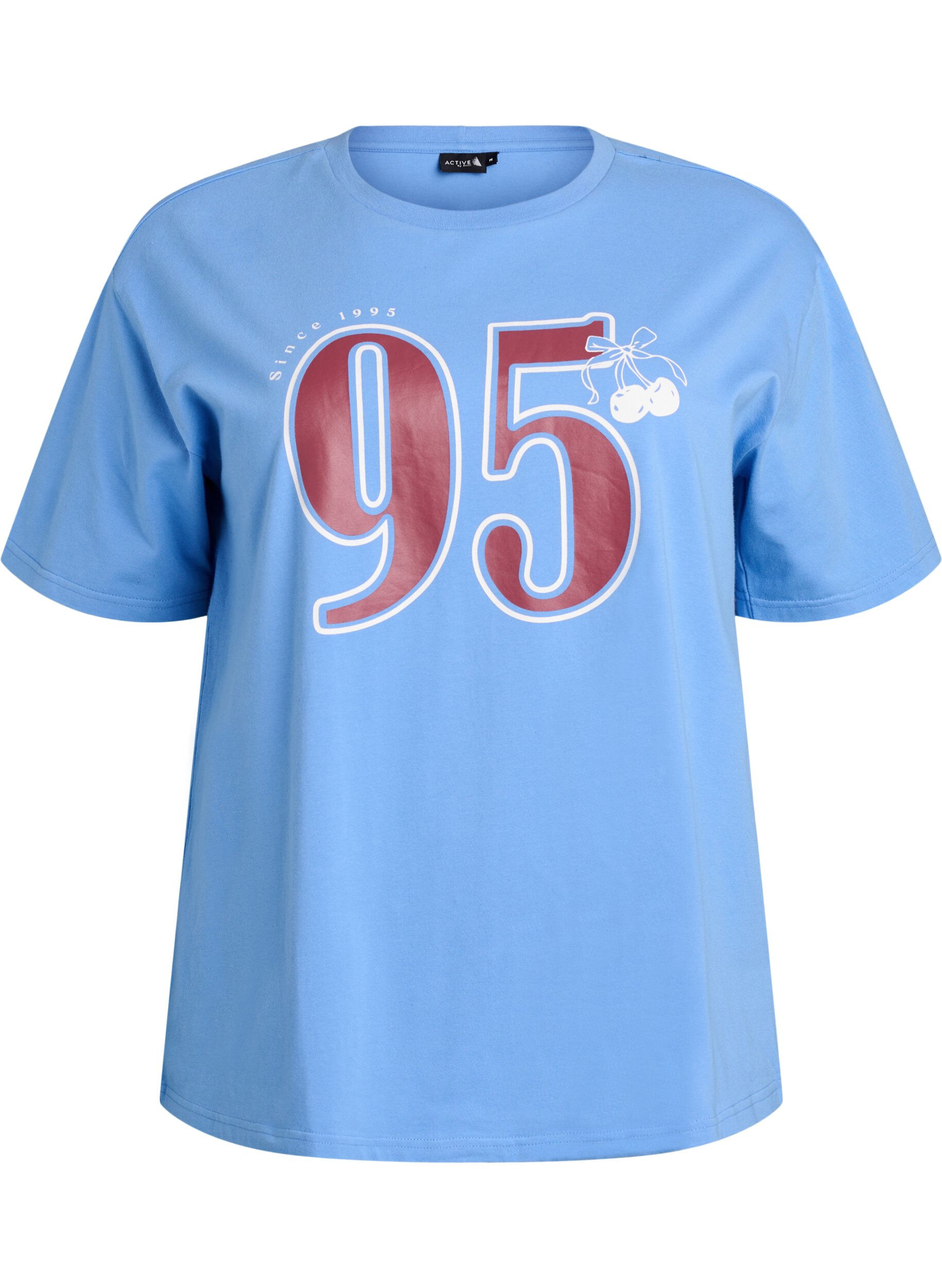 Sporty t-shirt in organic cotton