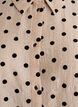 Midi shirt dress with polka dots and 3/4 sleeves, Beige, Packshot image number 2