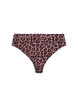 Floral brazilian bikini bottoms, Beige, Packshot image number 0