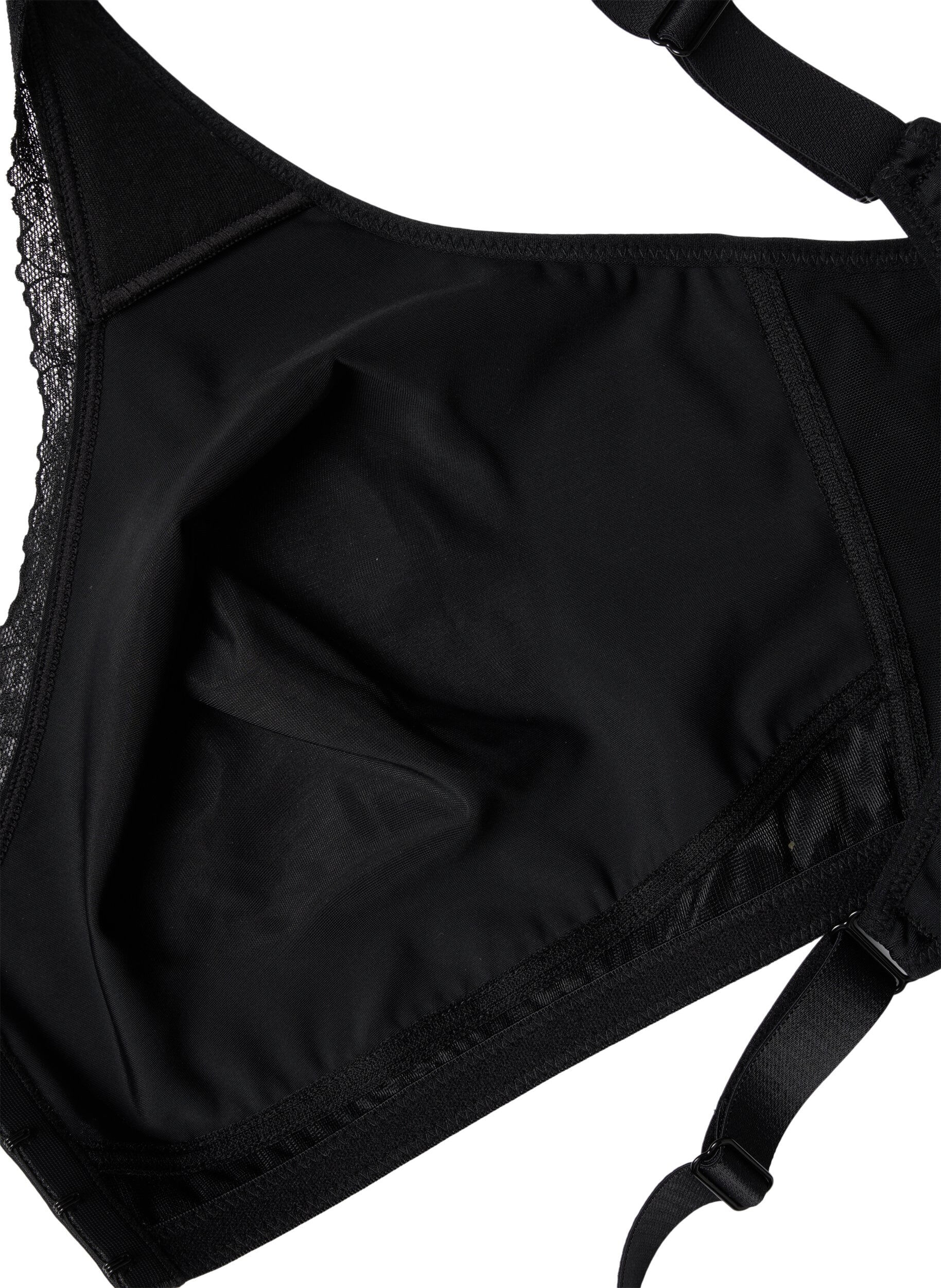 Zizzifashion Bra with front closure, Black, Packshot image number 3