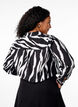 Zebra print shirt, Black, Model image number 2