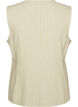 Striped vest in linen and viscose, Green, Packshot image number 1