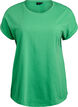 Short sleeve cotton blend T-shirt, Green, Packshot image number 0