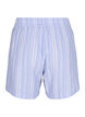 Striped shorts in a linen-viscose blend, Light Blue, Packshot image number 1
