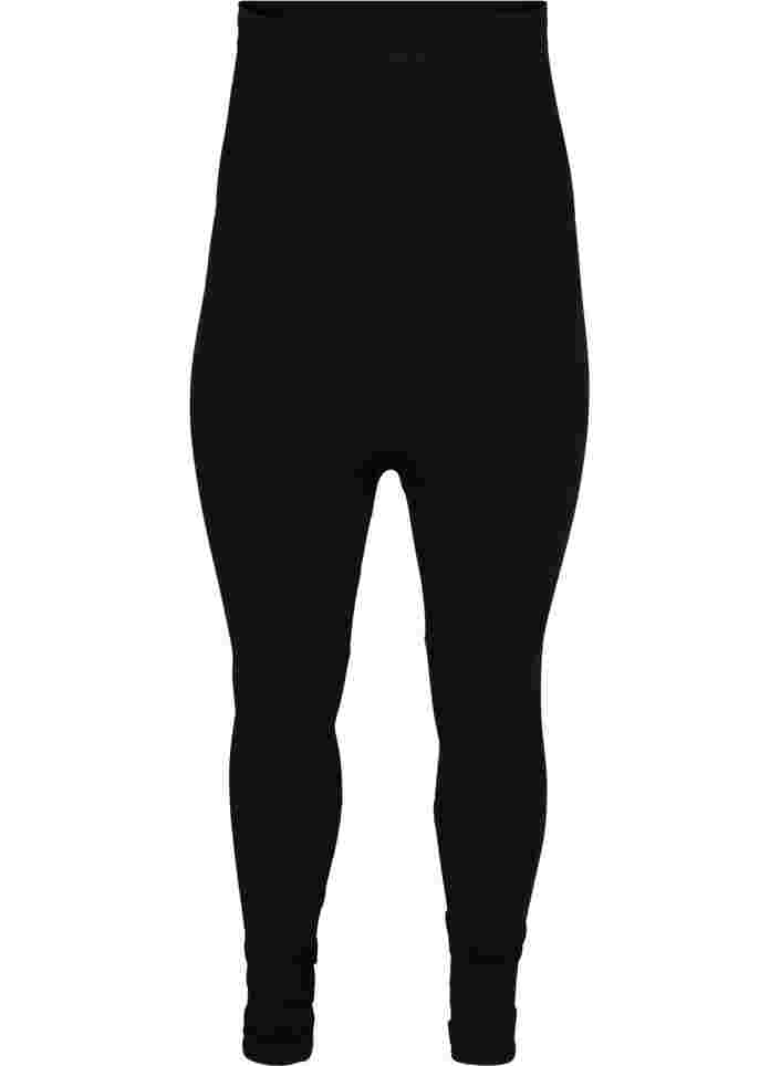 Shapewear leggings with high waist, Black, Packshot