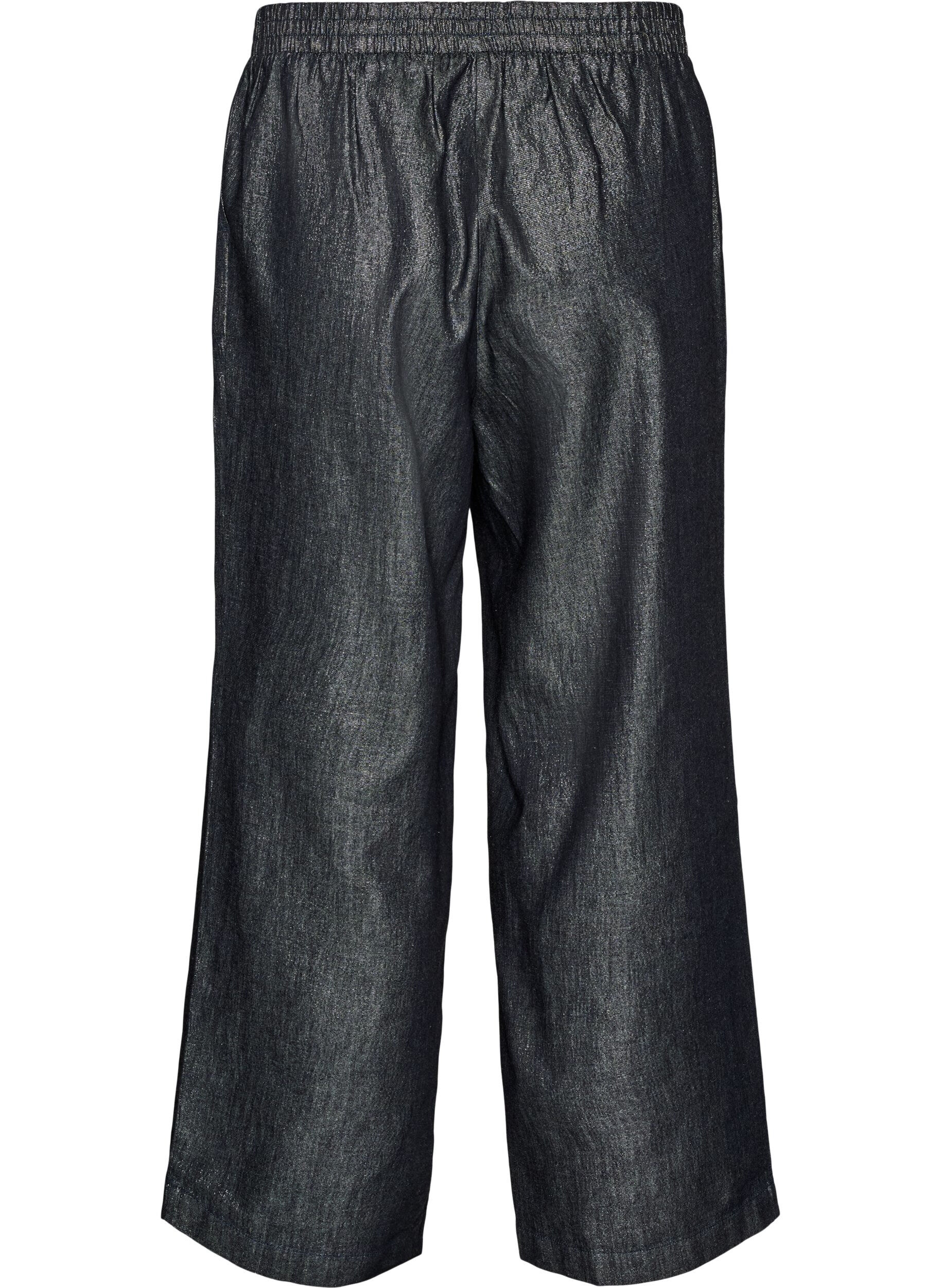 ZizzifashionStraight leg jeans with glitter thread, Grey, Packshot image number 1