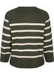 Striped knitted blouse with round neck, D. Bag Birch Stripe, Packshot image number 1