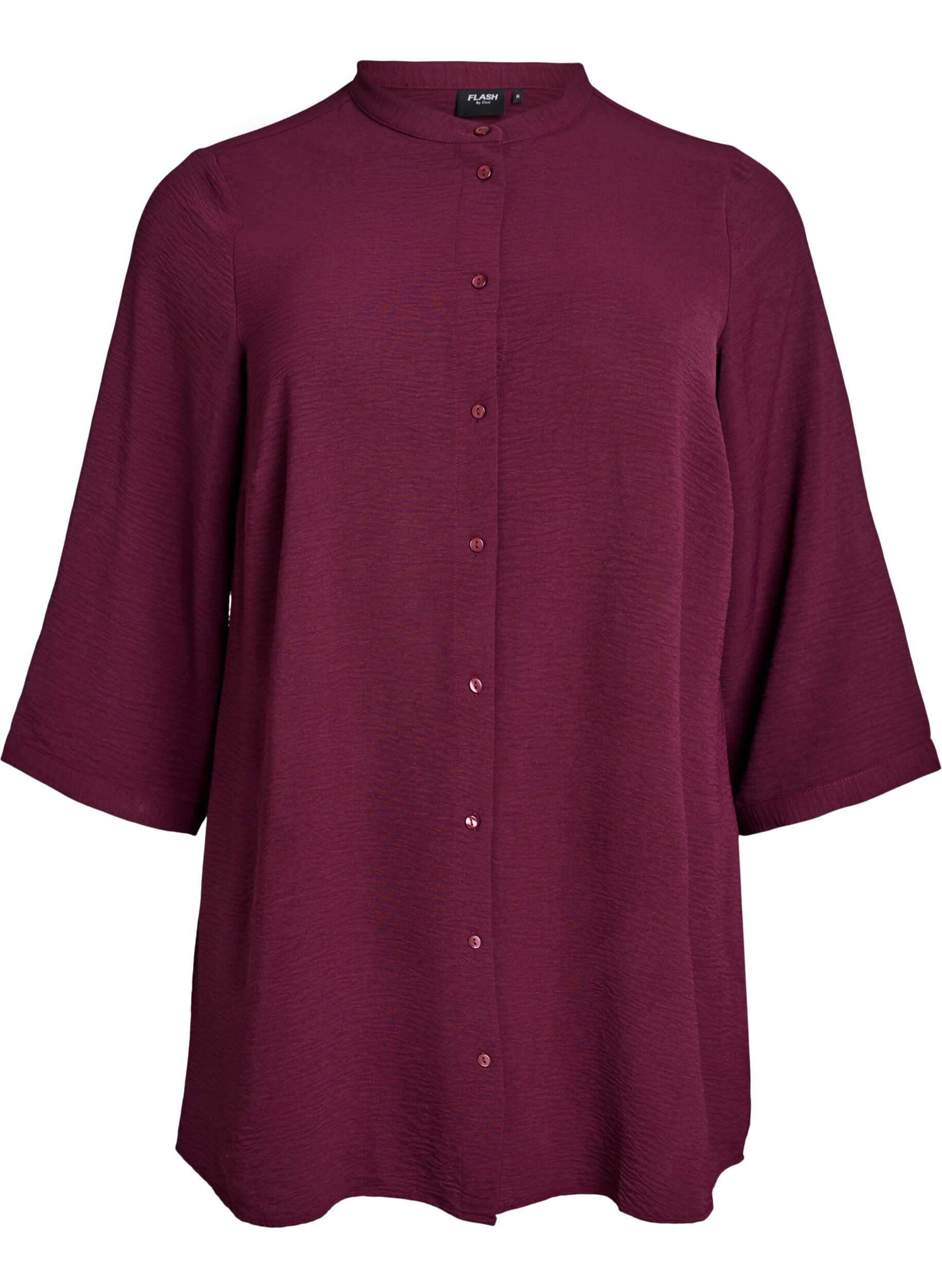 ZizzifashionTunic with 3/4 sleeves, Dark Bordeaux, Packshot image number 0
