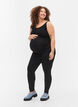 Pregnancy jeggings in cotton mix, Black, Model image number 0