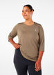 Training blouse with 3/4 sleeves, Beige, Model image number 0