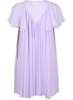 Loose dress with short sleeves, Purple Heather, Packshot image number 1