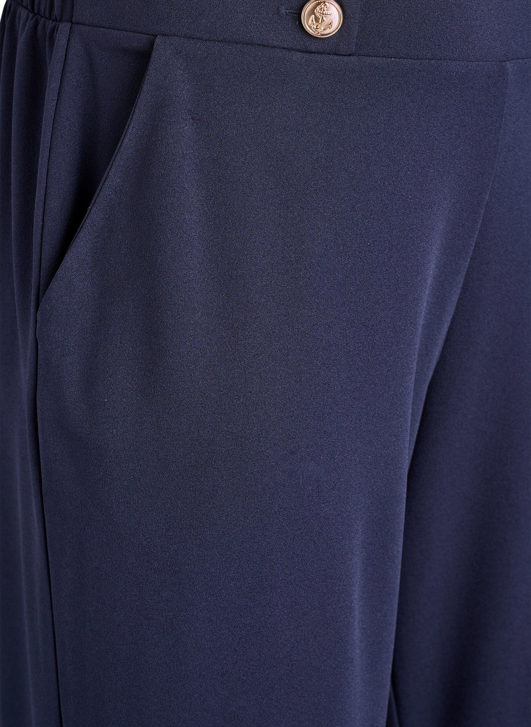 ZizzifashionLoose trousers with pockets, Blue, Packshot image number 2